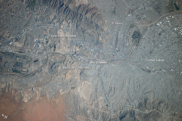 El_Paso_and_Ciudad_Juárez_from_ISS, journal of wild culture ©2022